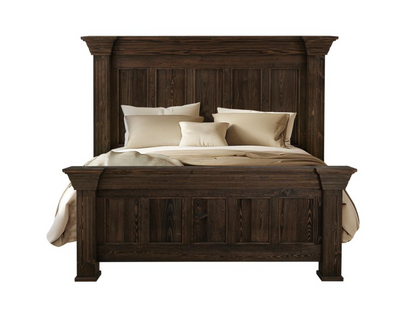 Dothan 84" King Bed- Dark Cocoa