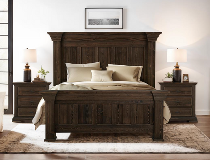Dothan 84" King Bed- Dark Cocoa