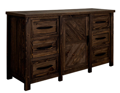 Dalton 67" 6 Drawer Dresser - Espresso