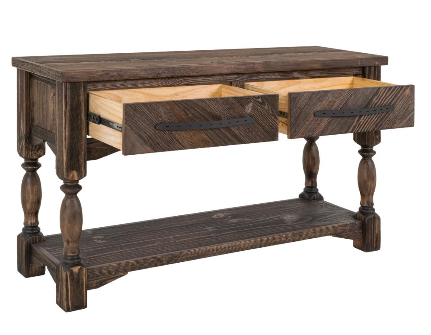 Dalton 60" 2 Drawer Console Table- Espresso