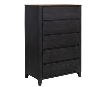 Etowah 36" Five Drawer Chest - Ebony