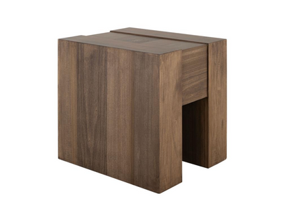 Lakota 20" Poplar Chairside Table - Warm Natural