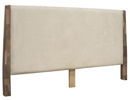 Tamarindo 64" Parota Queen Bed - Linen + Natural