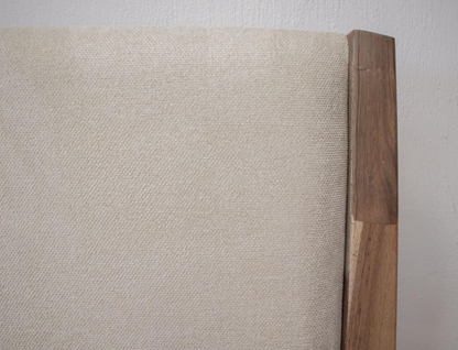 Tamarindo 64" Parota Queen Bed - Linen + Natural