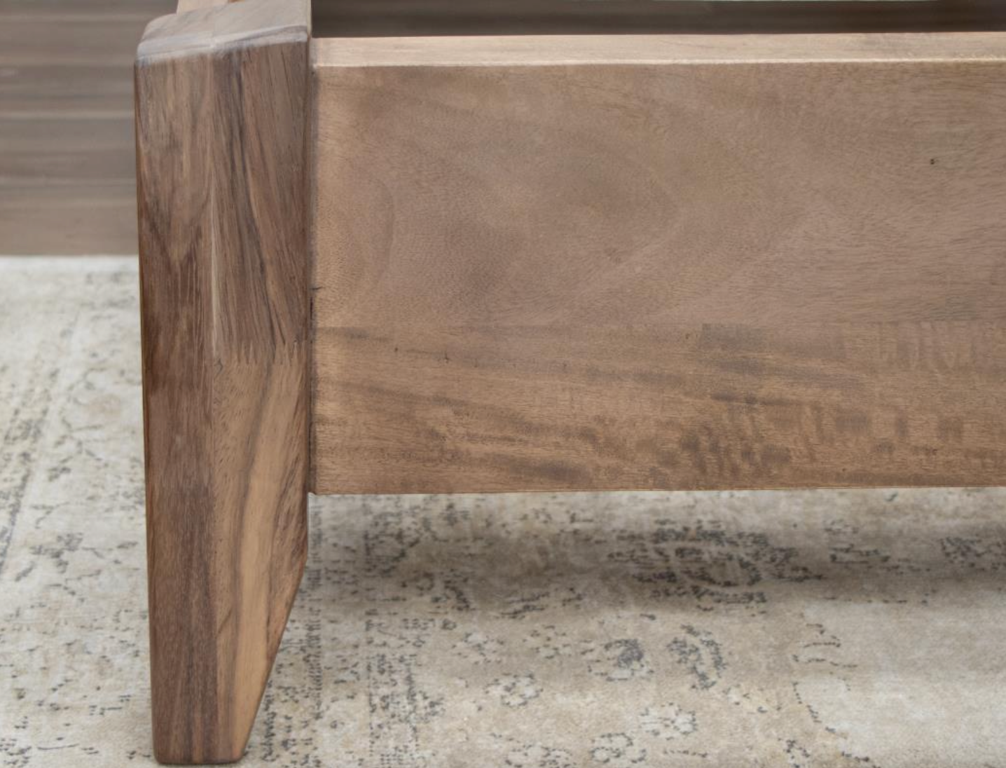 Tamarindo 64" Parota Queen Bed - Linen + Natural