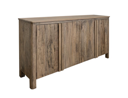 Nosara 73" 4 Door Mango Wood Sideboard - Distressed Light Natural