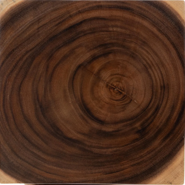 Elia 12" Teak Accent Table - Natural