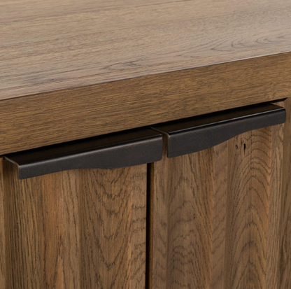 Lincoln 80" Oak 4 Door Sideboard - Tan Oak