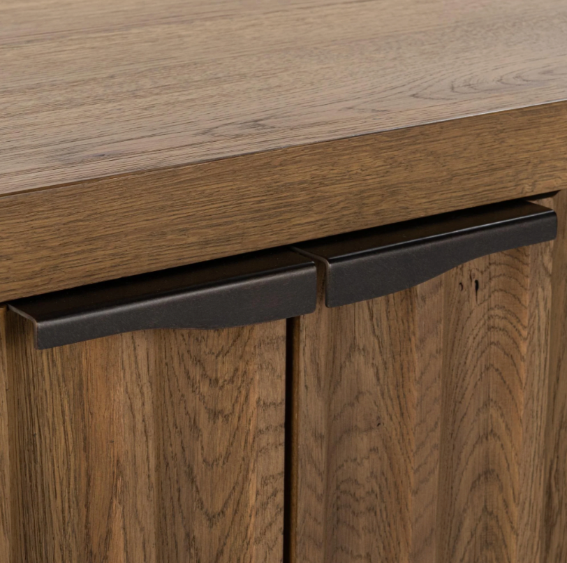 Lincoln 80" Oak 4 Door Sideboard - Tan Oak