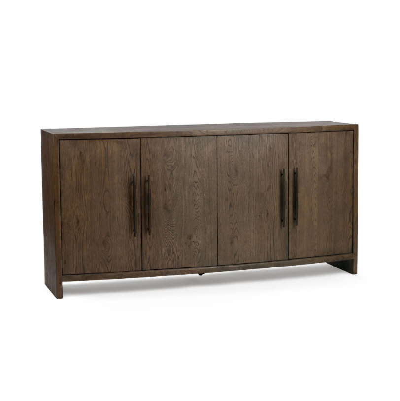 Stella 72" Oak 4 Door Sideboard - Soft Cocoa
