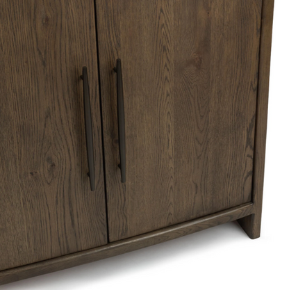 Stella 72" Oak 4 Door Sideboard - Soft Cocoa