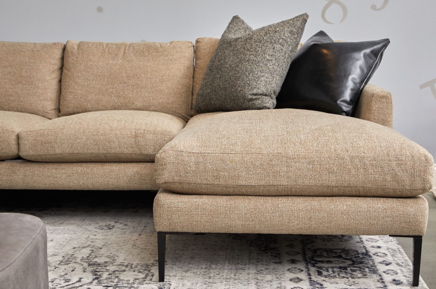 Chelsea Quick Ship 90" 2 Cushion Sofa + Chaise