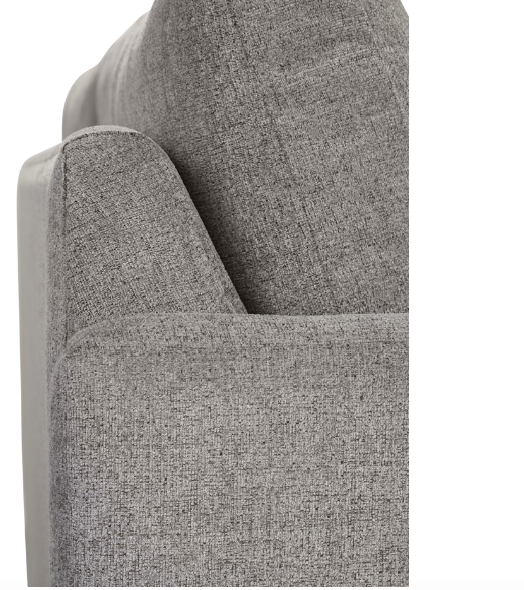 Ethan Luxe Express Ship 135" x 103" 5 Trillium Cushion Sectional