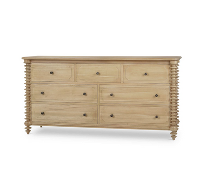 Milani 74" 7 Drawer Dresser - Fruitwood