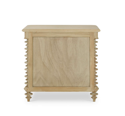 Milani 32" 2 Drawer Nightstand - Fruitwood