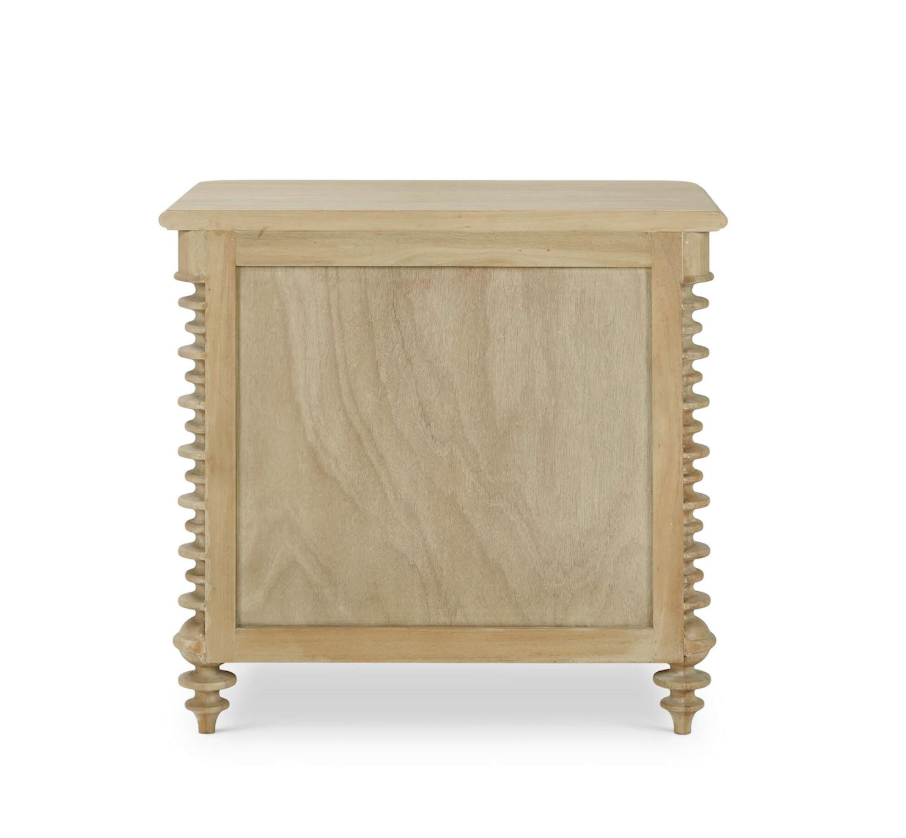 Milani 32" 2 Drawer Nightstand - Fruitwood