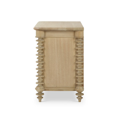 Milani 32" 2 Drawer Nightstand - Fruitwood