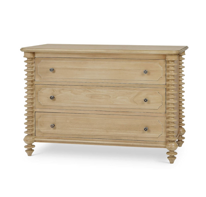 Milani 49" 3 Drawer Dresser - Fruitwood