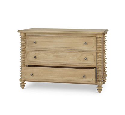 Milani 49" 3 Drawer Dresser - Fruitwood