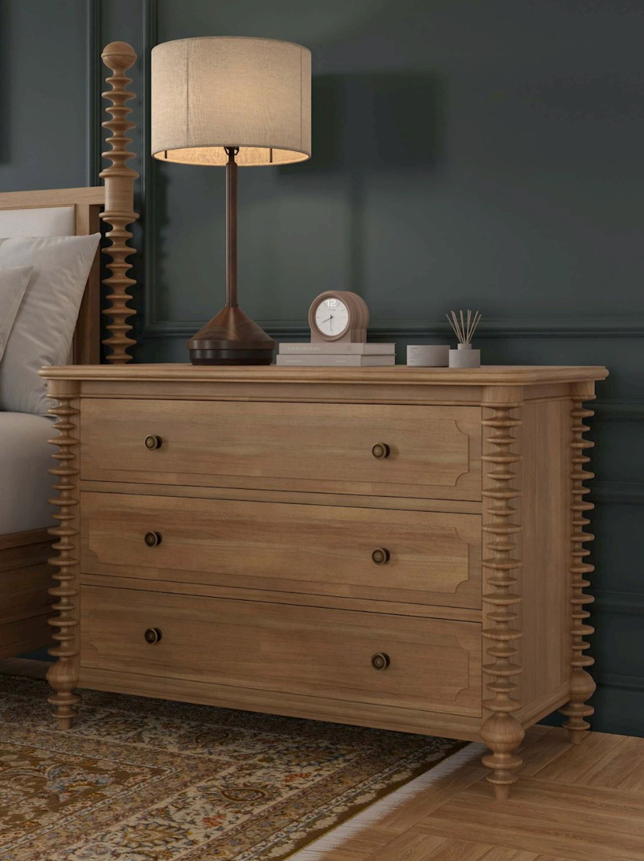 Milani 49" 3 Drawer Dresser - Fruitwood