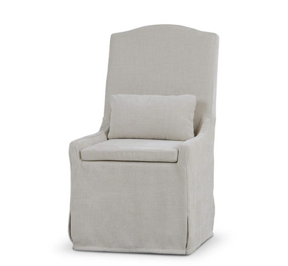 August 22" Slipcover Dining Chair - Performance Thames Natural