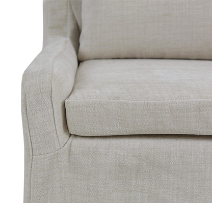 August 22" Slipcover Dining Chair - Performance Thames Natural