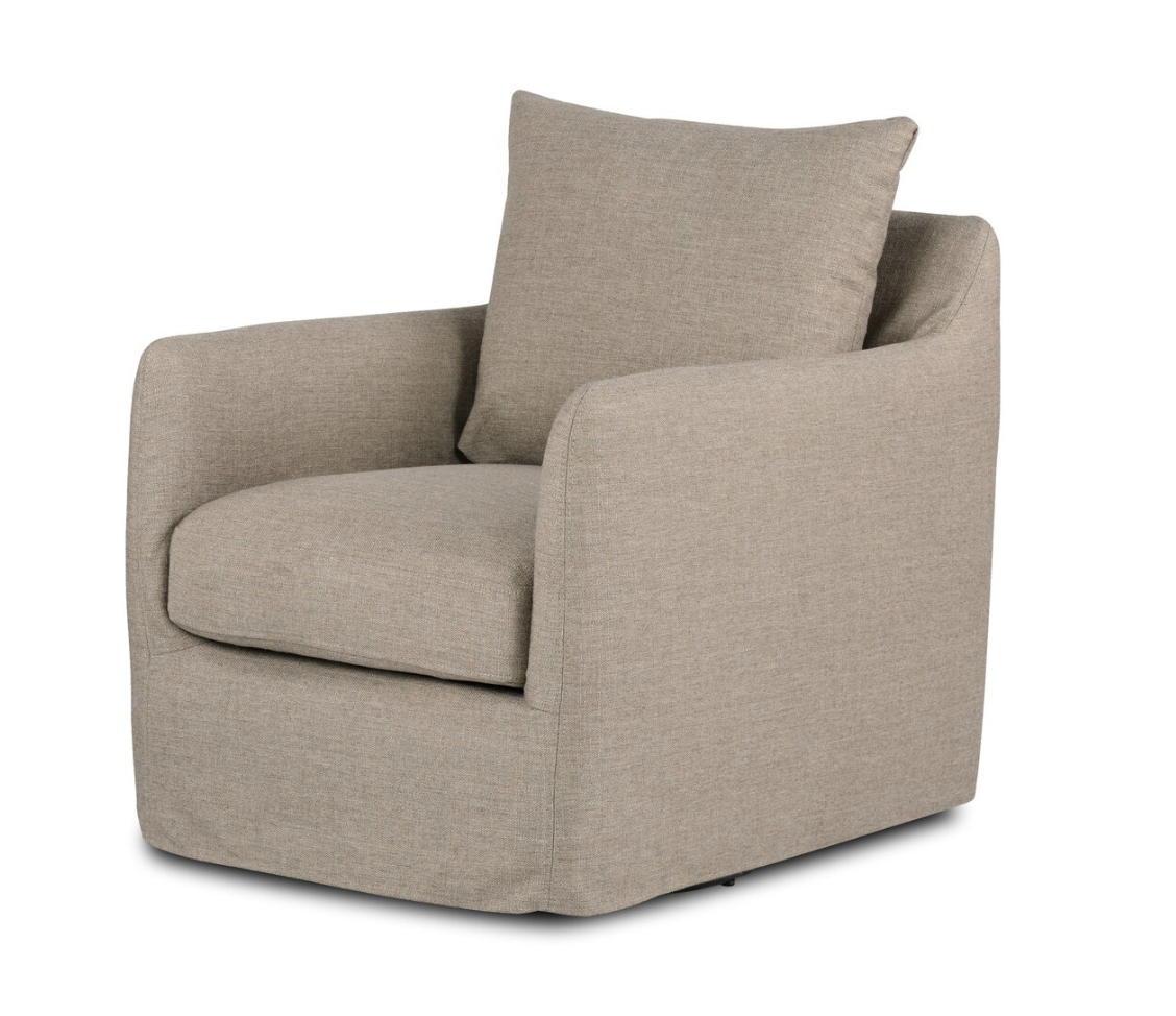 Bankside 27" Swivel Chair - Alpaca Taupe