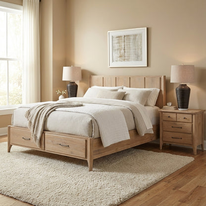 Sedona 32" 3 Drawer Nightstand - Blonde Oak