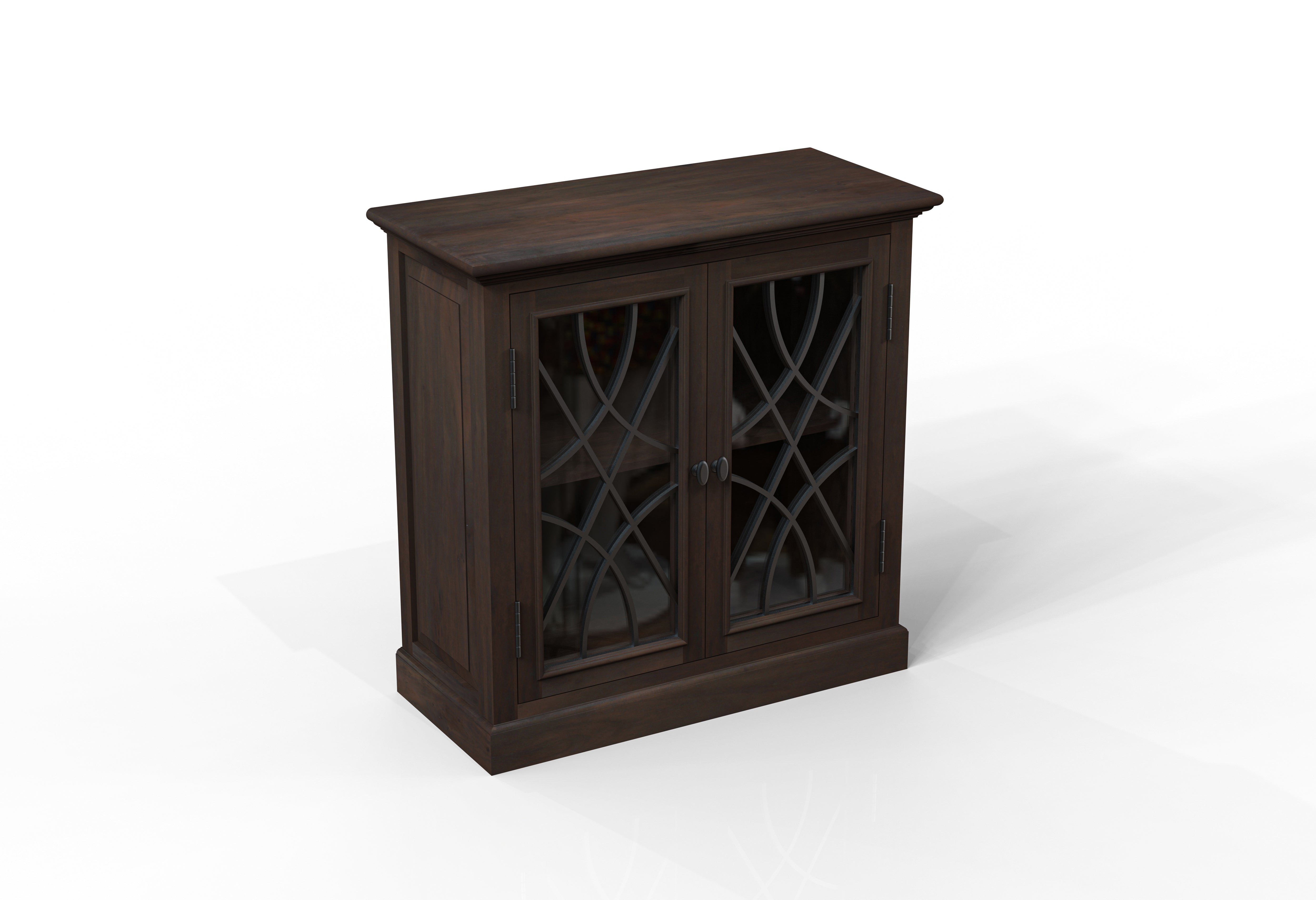 Morrison 40" 2 Door Cabinet - Natural + Black