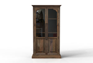Bradshaw 40" 2 Door Cabinet - Natural + Smoke