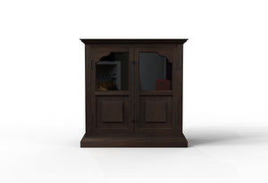 Bradshaw 40" 2 Door Cabinet - Natural + Black