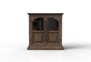 Bradshaw 40" 2 Door Cabinet - Natural + Smoke
