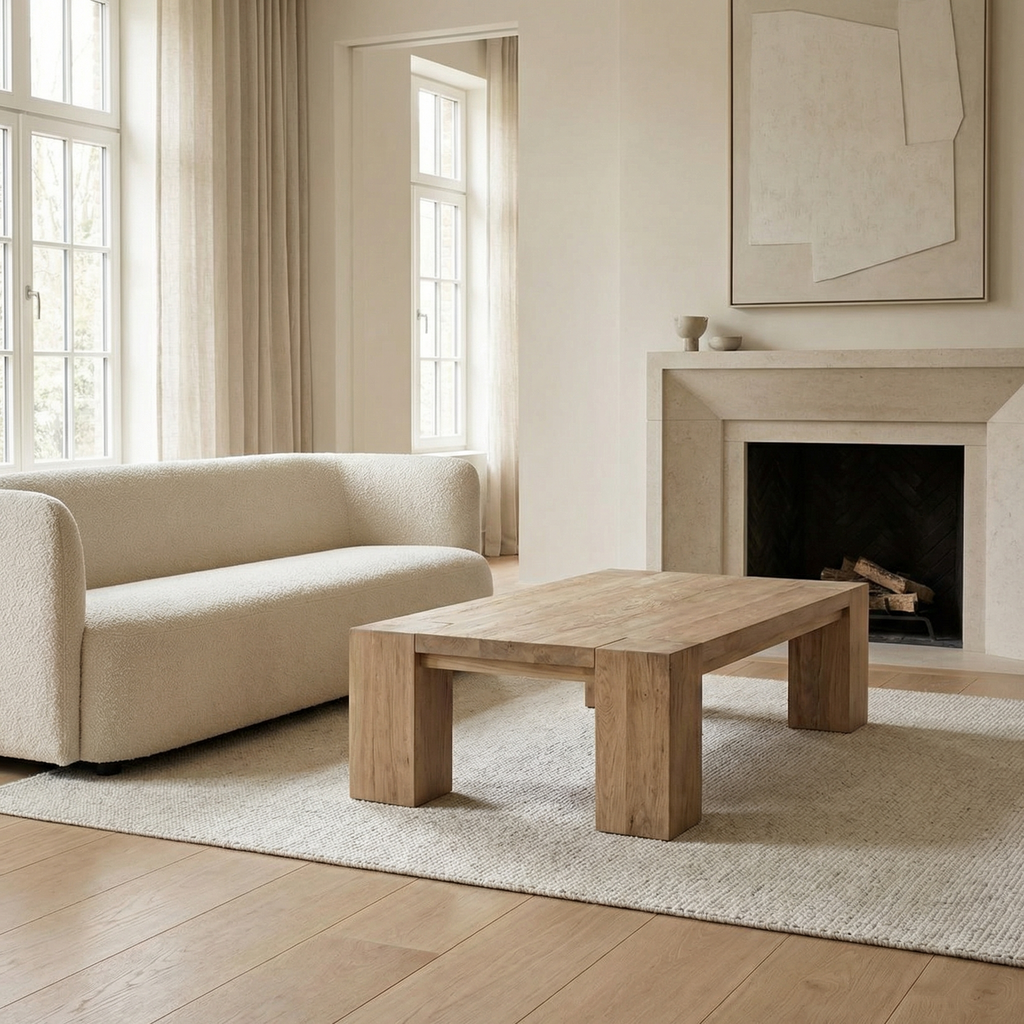 Soren 63" Teak Coffee Table - Natural