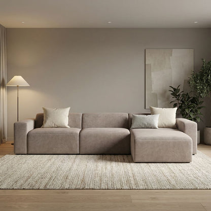 Theo Express Ship 137" Modular Sofa + Chaise