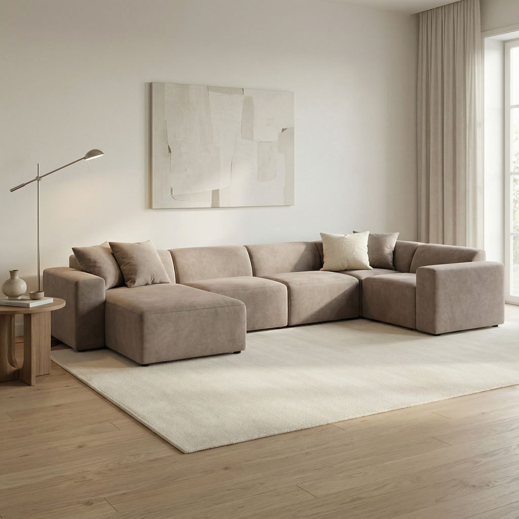 Theo Express Ship 163" x 88" Modular Sectional + Chaise