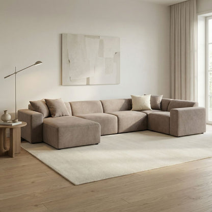 Theo Express Ship 163" x 88" Modular Sectional + Chaise