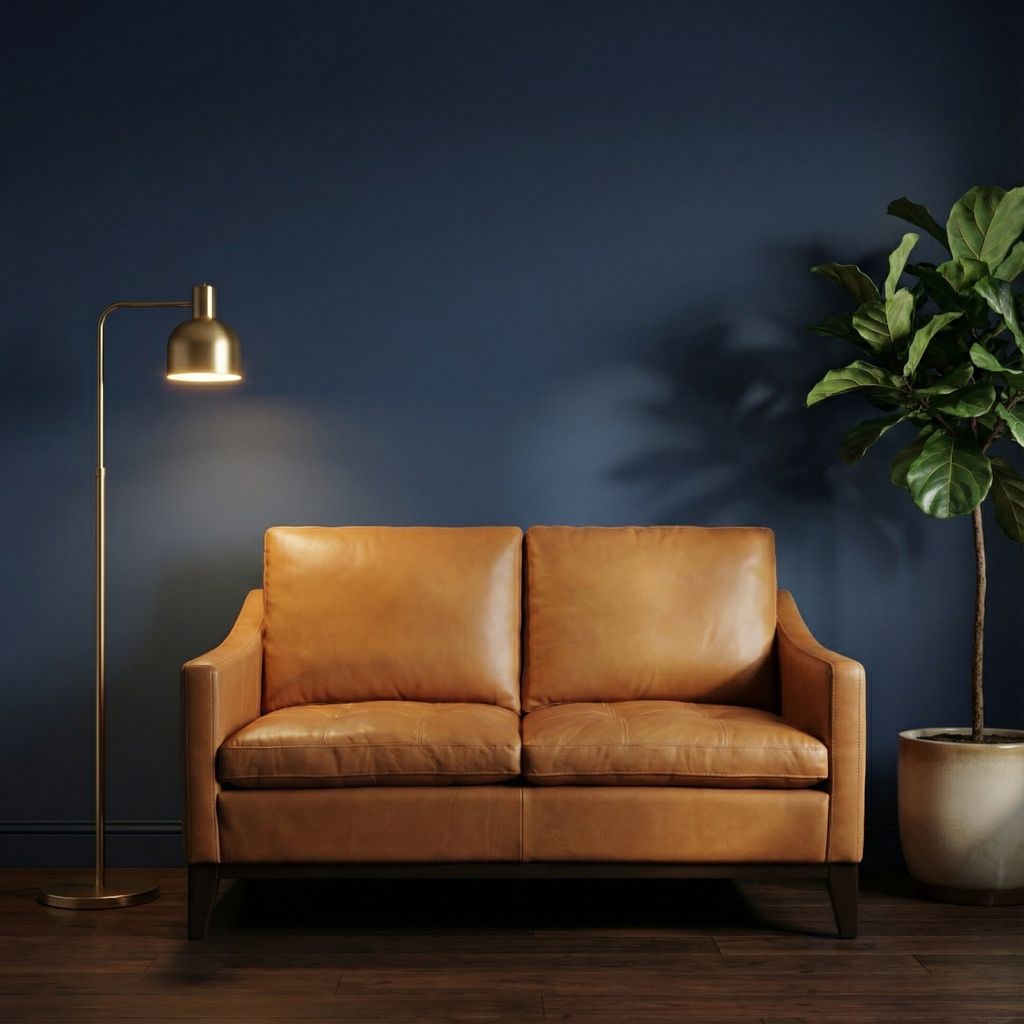 Torrey 61" Tufted Top Grain Leather 2 Cushion Loveseat -  Berkshire Cuero