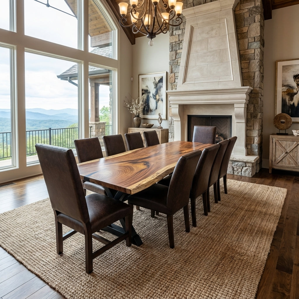 Nicoya 120" Guanacaste Live Edge Dining Table - Natural - SN457