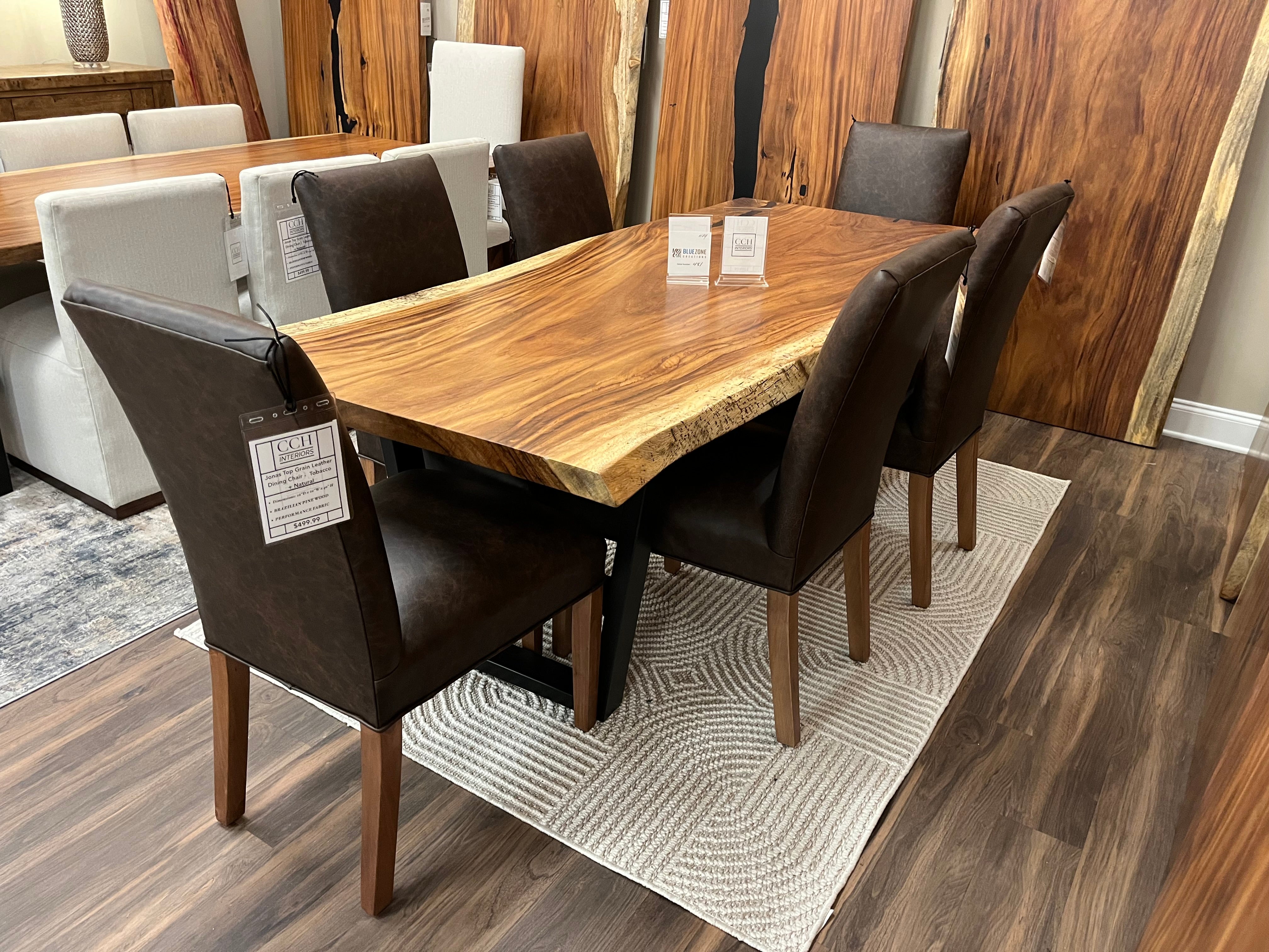 Nicoya 84" Guanacaste Live Edge Dining Table - Natural - SN451