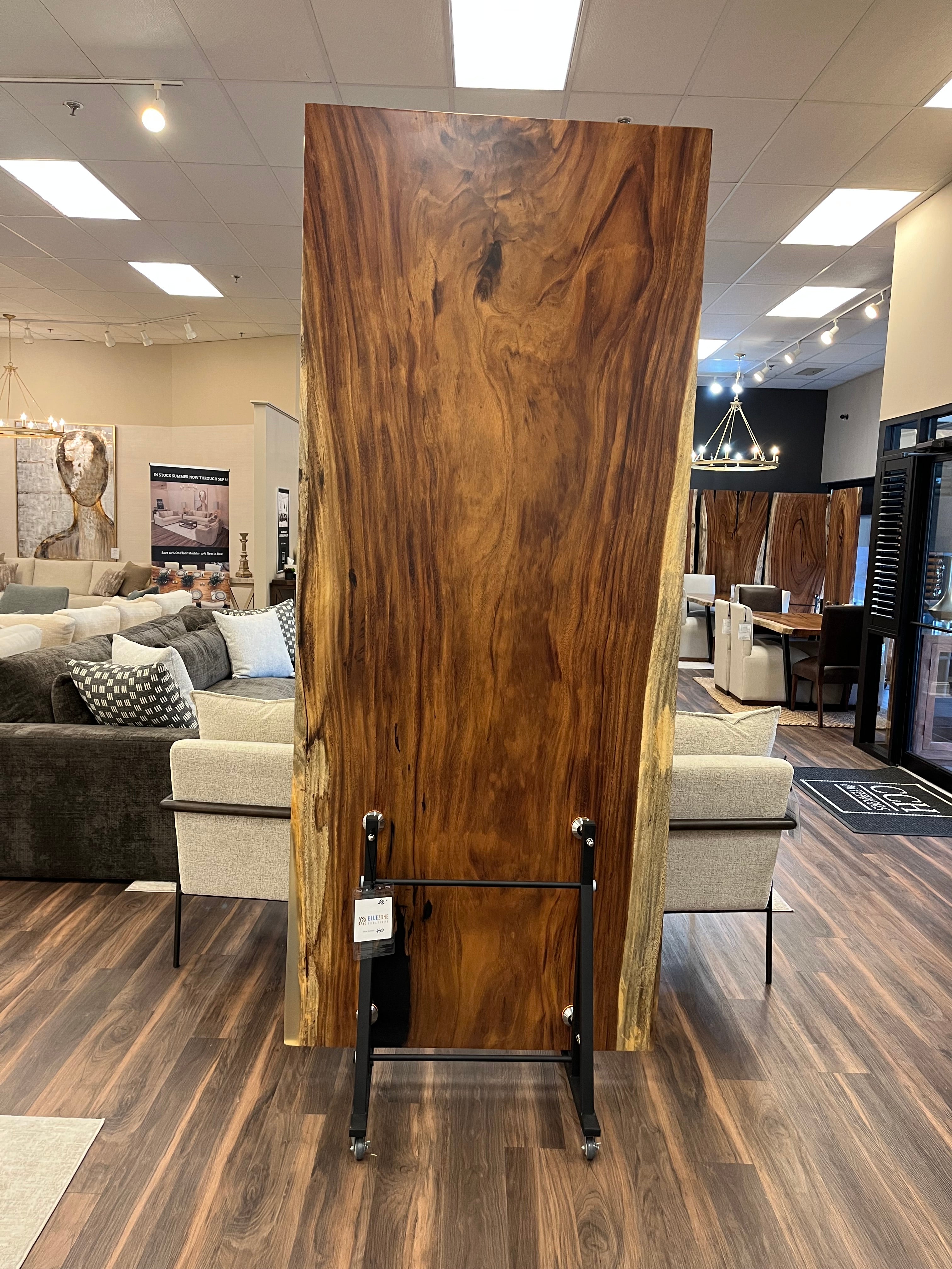 Avellanas 96" Guanacaste Live Edge Dining Table - Natural- SN440