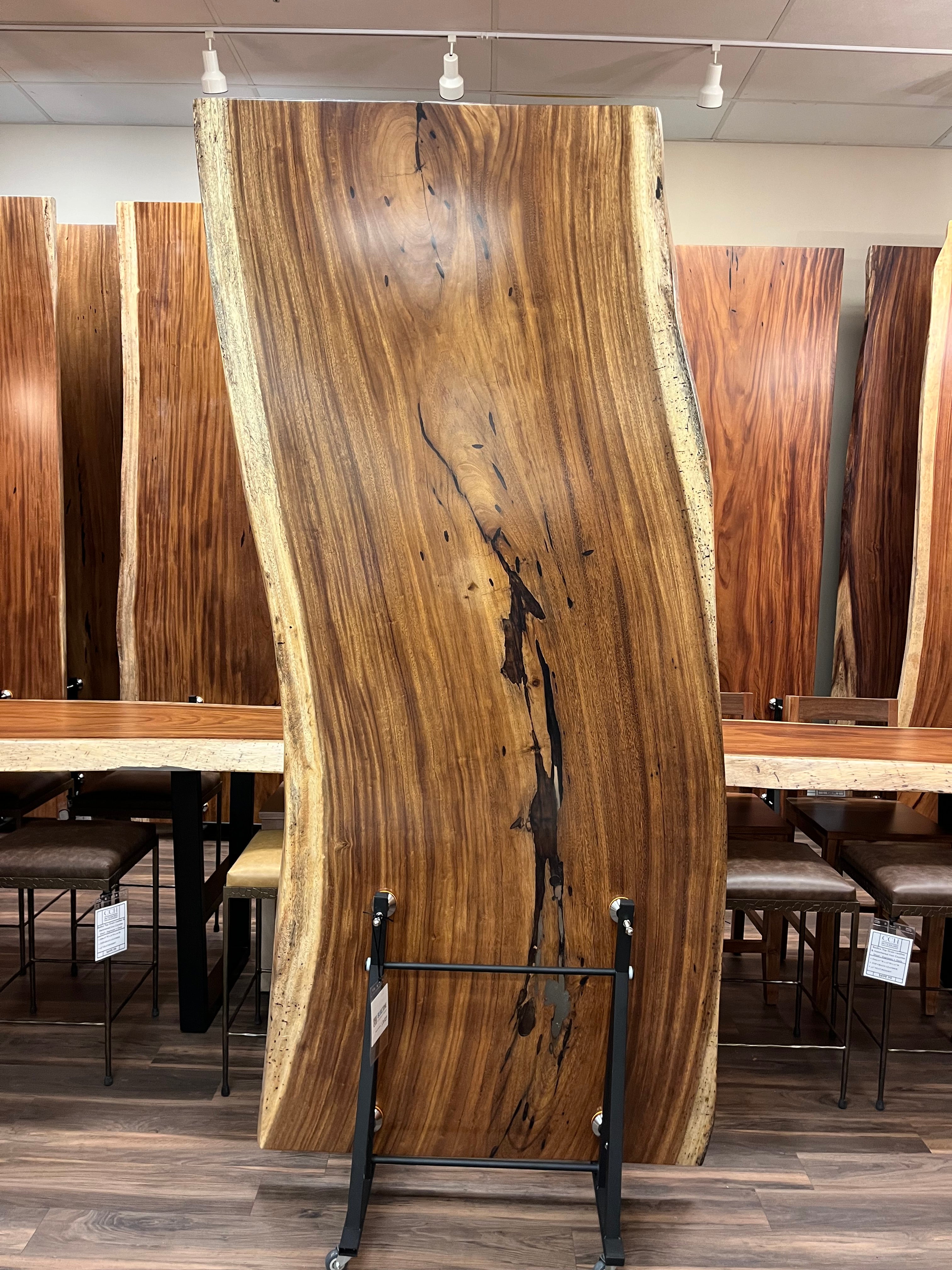 Nicoya 96" Guanacaste Live Edge Dining Table - Natural - SN513