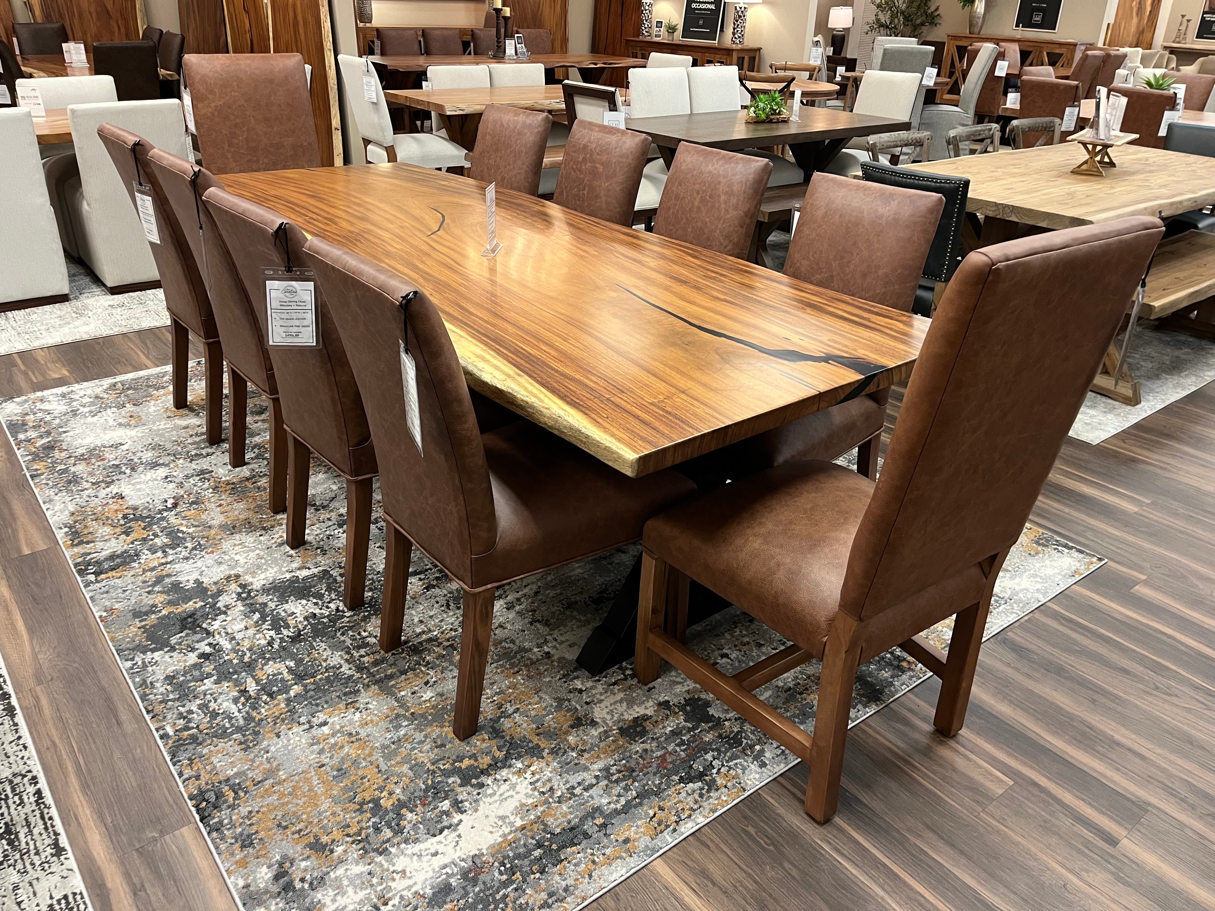 Nicoya 108" Guanacaste Live Edge Dining Table - Natural - SN461