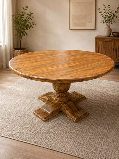 Kristoff 60" Teak Round Dining Table - Timeless Teak