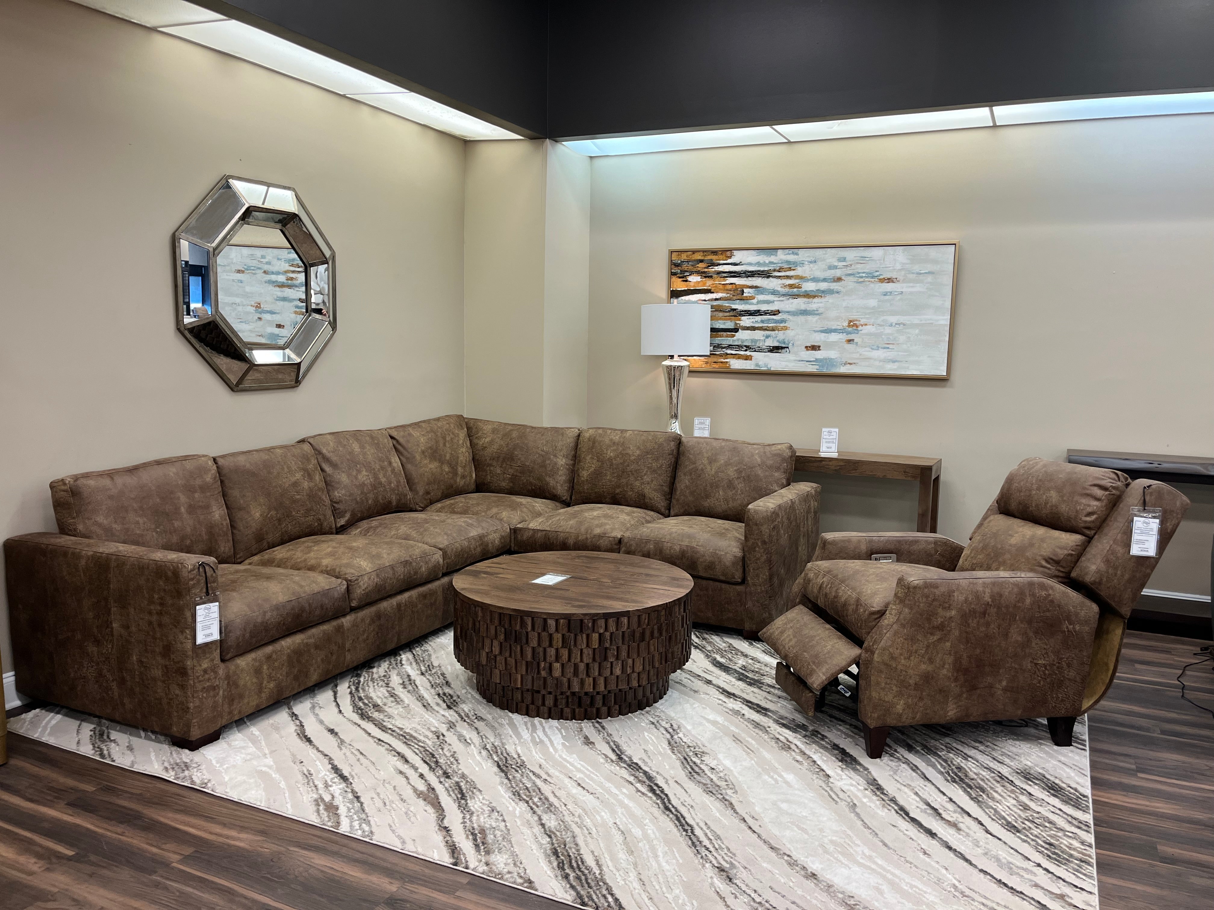 Casey 123" x 98" Wide Track Arm Sectional - Stallone Branch