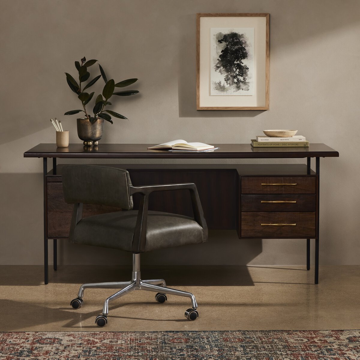 Josette 71" Desk - Black
