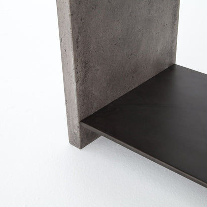 Tavren 22" Square End Table - Dark Grey