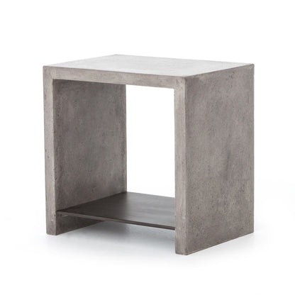 Tavren 22" Square End Table - Dark Grey