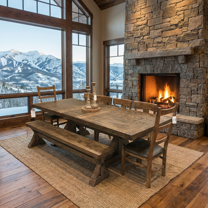 Vail 88"-110" Extension Dining Table - Earth