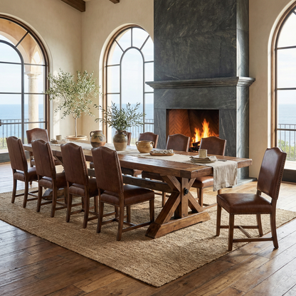 Vail 100"-144" Extension Dining Table - Earth