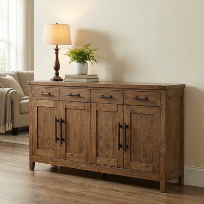 Vail 72" 4 Door 4 Drawer Sideboard - Earth
